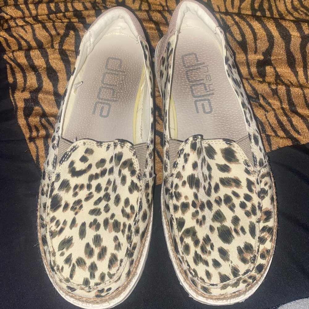 Hey Dude Leopard Flats